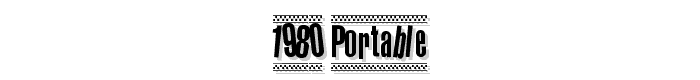 1980 Portable font